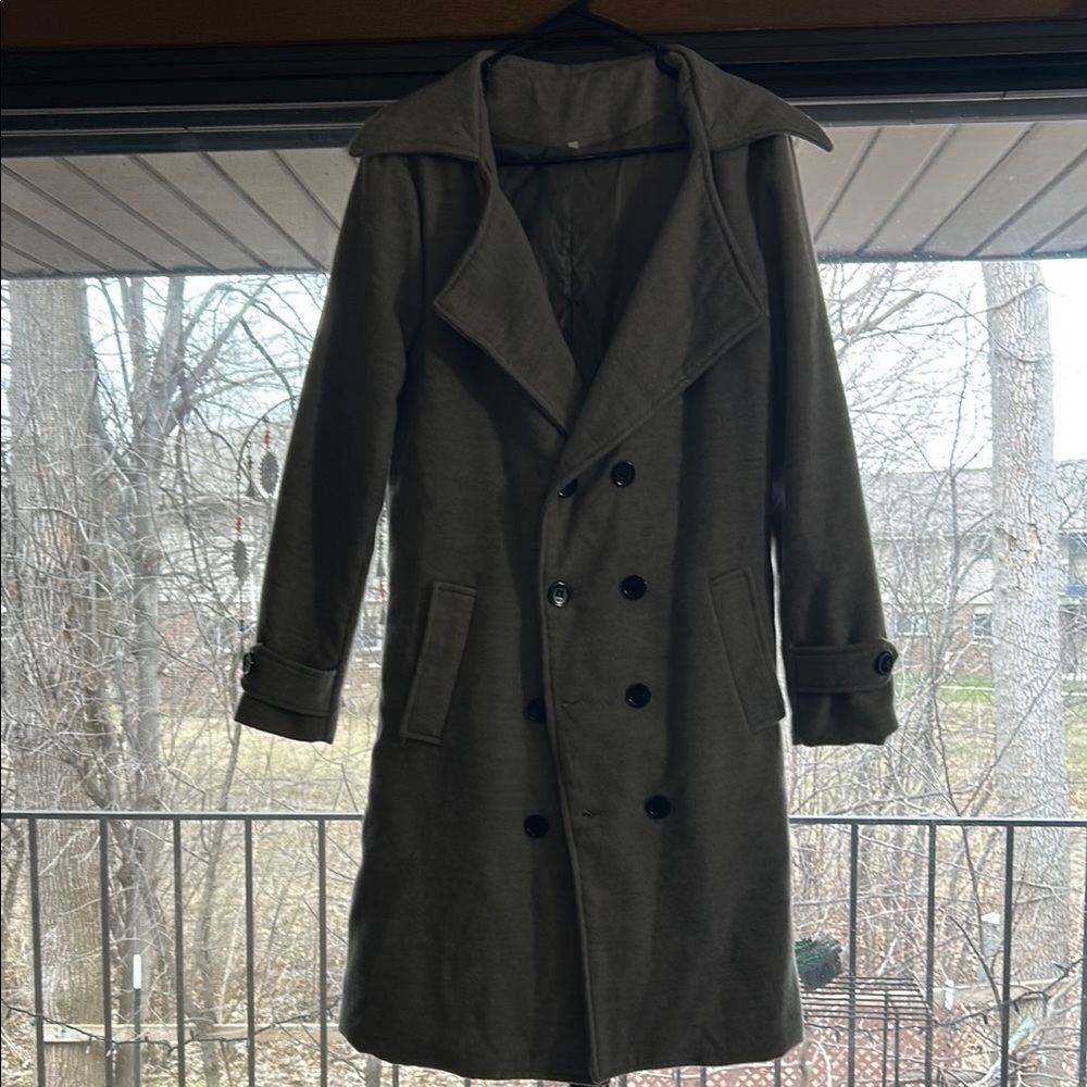 Double-Breasted Coat - Grey